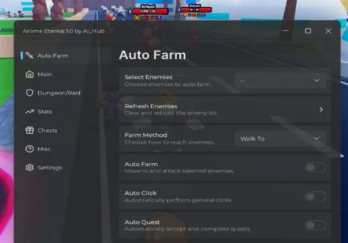 Anime Eternal scripts No Key