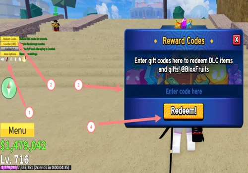 How to Use Blox Fruits Codes