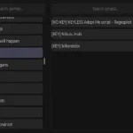 RobScript Hub interface preview — library of safe Roblox scripts for all games