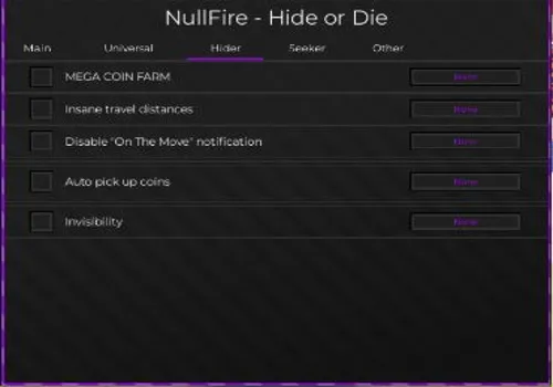 hide or die script - nullfire
