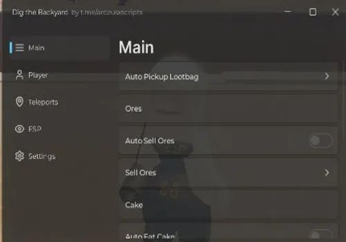 dig the backyard scripts - no key