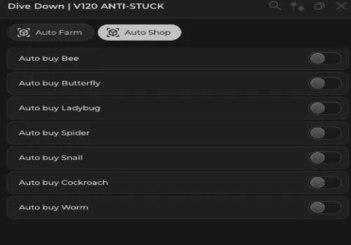 dive down scripts - no key