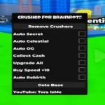 escape getting crushed for brainrots scripts - no key