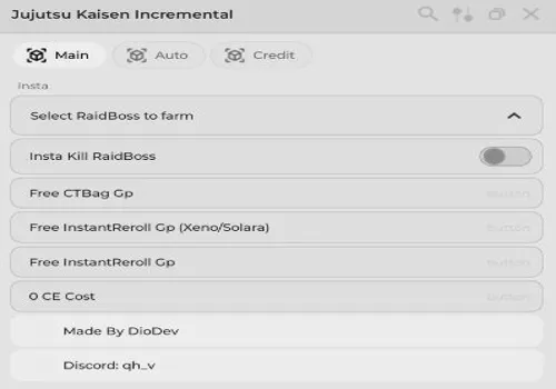 Jujutsu Kaisen Incremental scripts - NO KEY