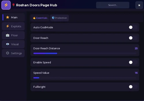 Roshan Doors Page Hub