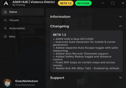 Askr Hub ver BETA 1.2