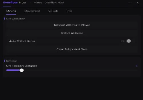 Overflow Mines script