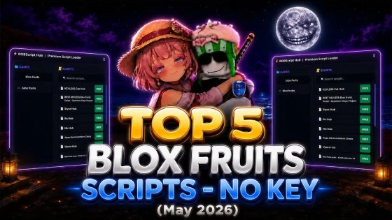 Blox Fruits scripts 2026 – NO KEY (Autofarm level, Fruit Notifier)