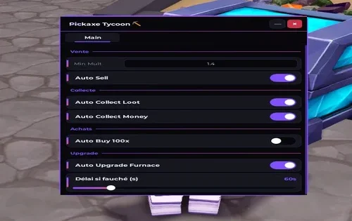 Pickaxe Tycoon scripts — Auto Merge, Auto Sell (No key)