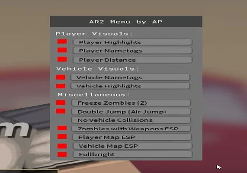 AR2 Mod Menu by AP