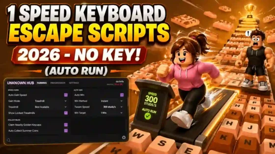 🏃 +1 Speed Keyboard Escape Scripts – NO KEY (Auto Run)