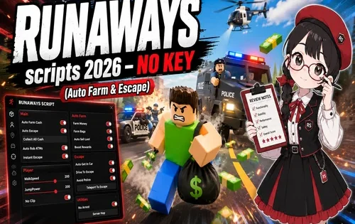 RUNAWAYS scripts 2026 – NO KEY (Auto Farm & Escape)