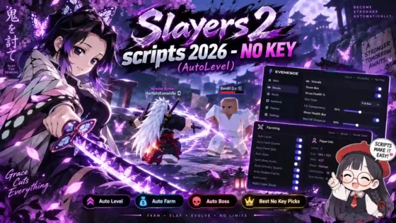 🗡️ Slayers 2 scripts 2026 – NO KEY (AutoLevel)