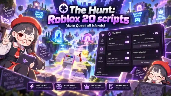 The Hunt: Roblox 20 scripts – (Auto Quest all islands)