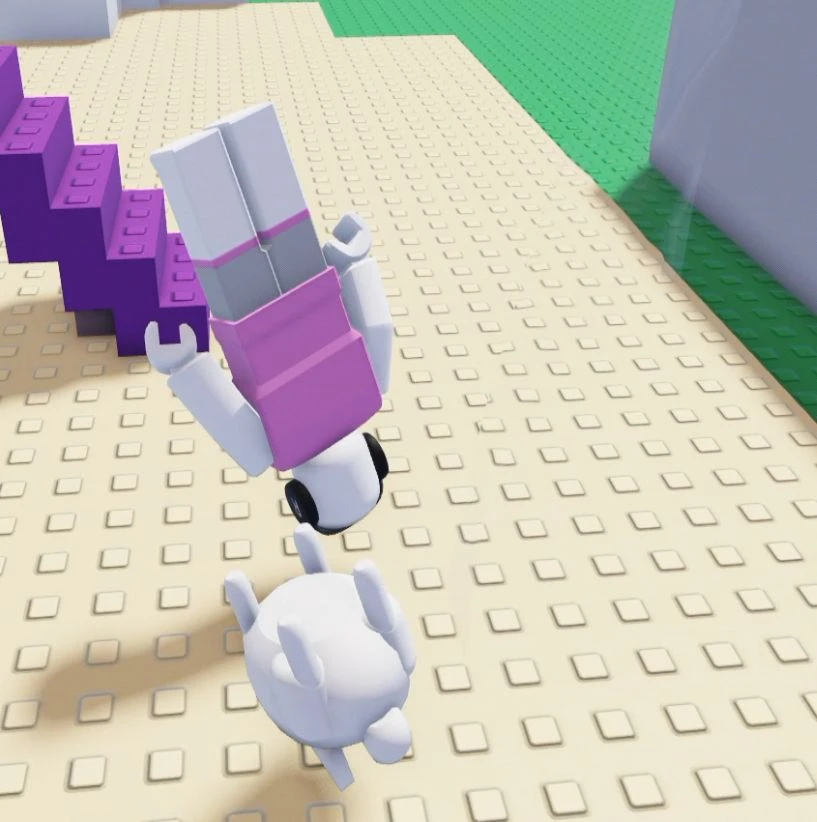 Player character after Auto Quest returned to the first island in The Hunt Roblox 20