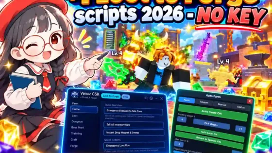 +1 Loot to Forge Scripts 2026 — (NO KEY) Auto Farm
