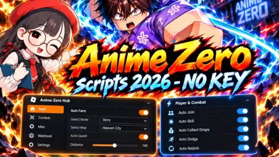 Anime Zero Scripts 2026 — NO KEY (Auto Farm)