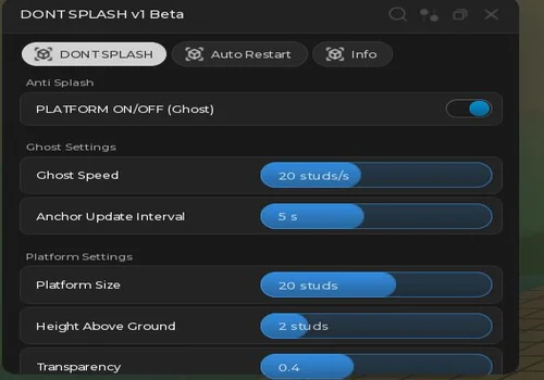 DLGaming_real DONT SPLASH v1 Beta menu with Anti Splash