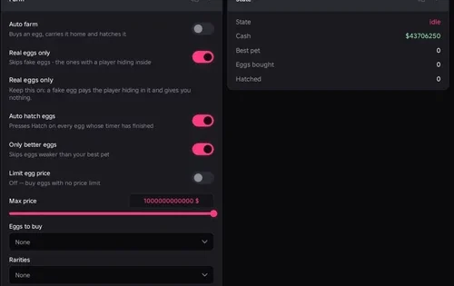 Fake an Egg scripts NO KEY – (Autofarm Eggs, Auto Rebirth)
