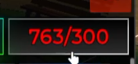 Inventory counter showing 763/300 stars