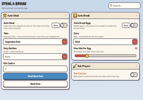 Mario Hub menu in Break and Steal an Egg