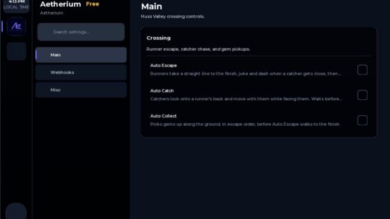 Huss Valley Scripts 2026 — NO KEY (Auto Escape, Auto Catch)