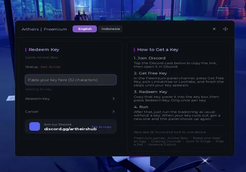 Artheirs interface for Anime Zero