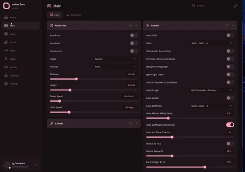 Ouroboros Hub interface for Anime Zero