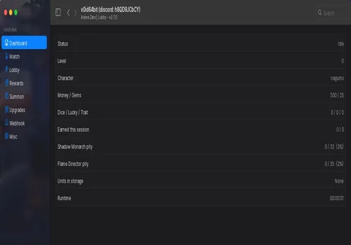 void64bit interface for Anime Zero